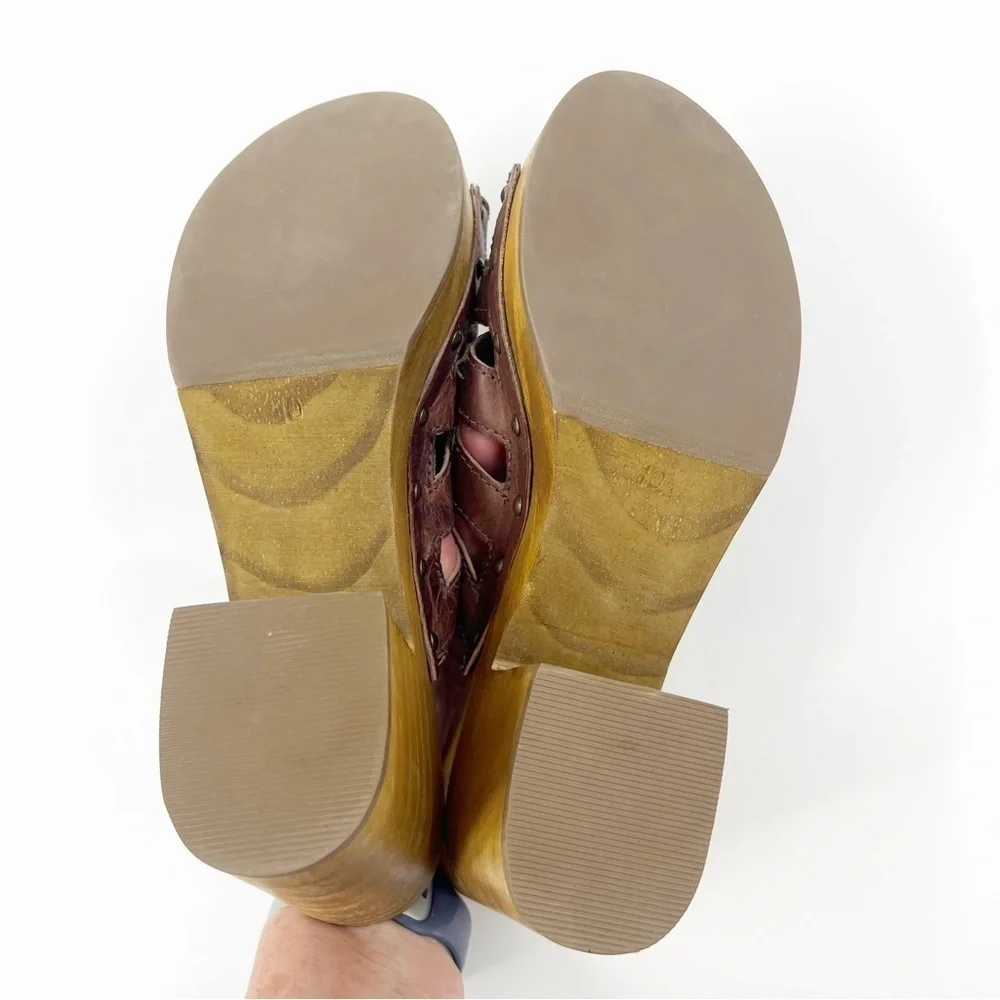 ✅ MATISSE KARA‎ PLATFORM CLOG SANDAL BROWN SIZE 10 Y2K SUMMER